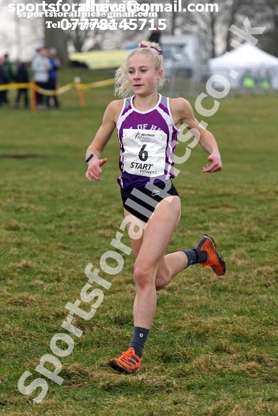 Womens under-20 Northern Cross Country Champs., Camp Hill Estate, Kirklington.  Photo: David T. Hewitson/Sports for All Pics
